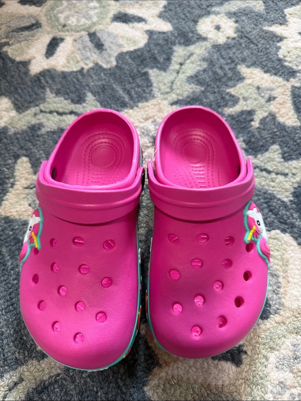Kids Pink Unicorn Clog Sandals